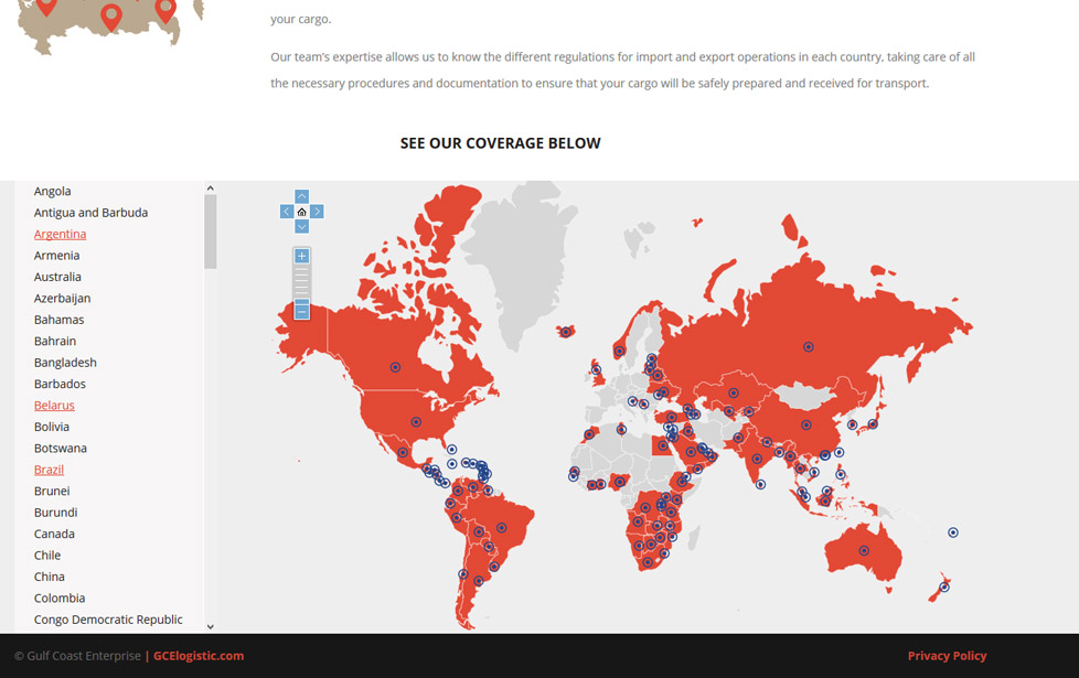IorService.com Interactive SVG Map for Coverage