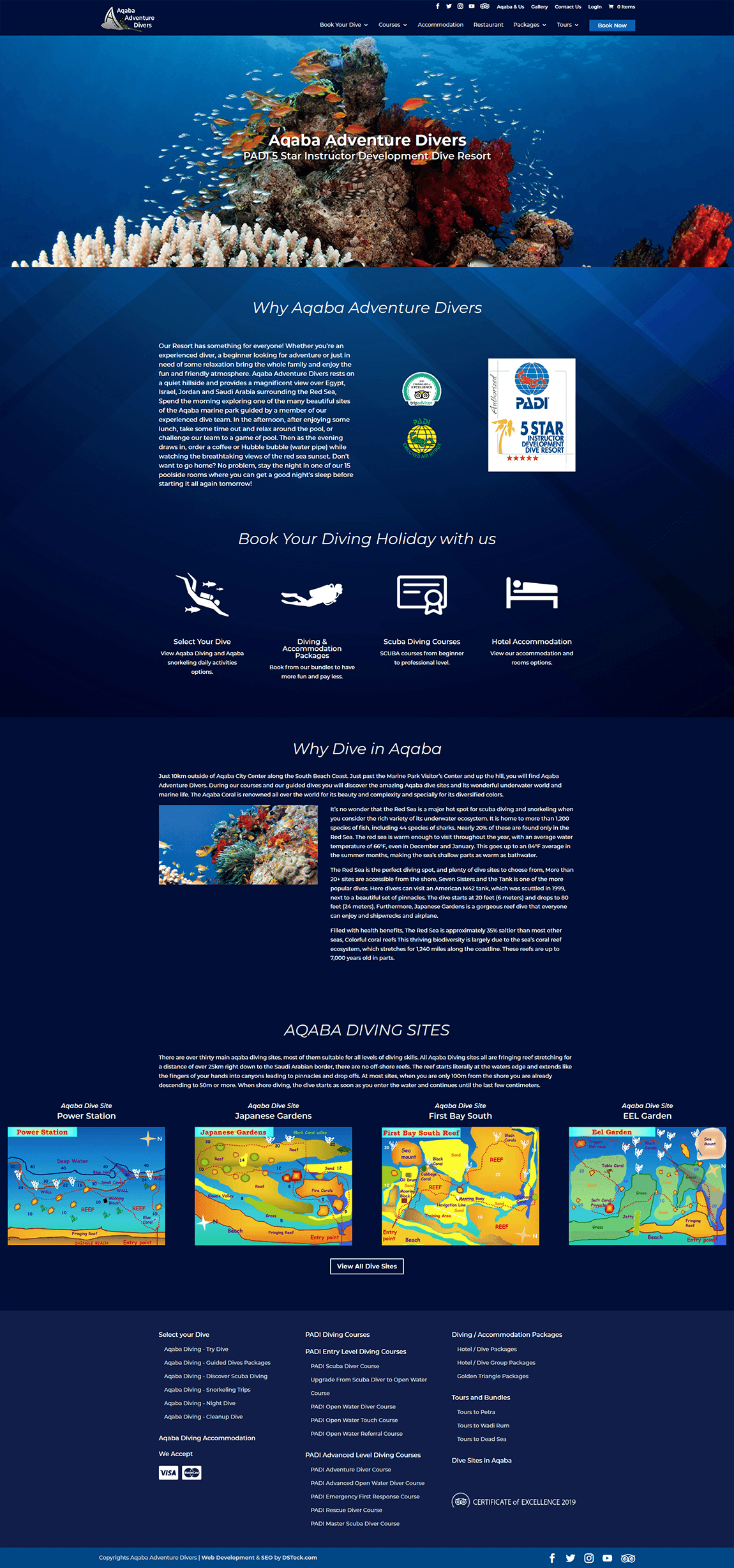 Aqaba-diving website